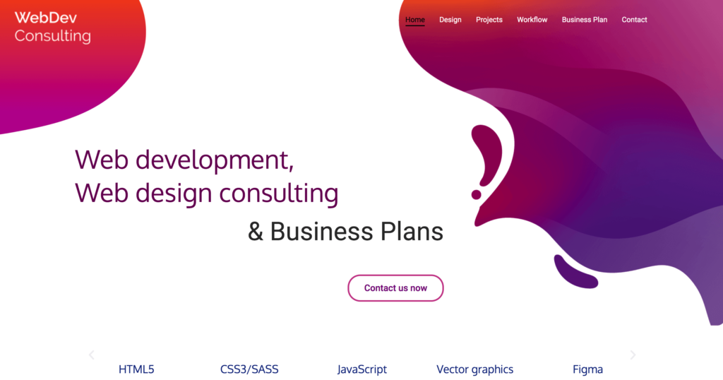 webdev-consulting project